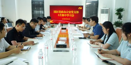 党建引领聚合力 政企携手共前行 ——园区党政办莅临我司开展主题党日活动  